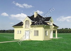 Дом в американском стиле из бетона