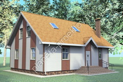 Проект небольшого кирпичного дома 11-103